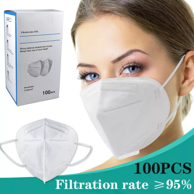 30-100pcs 5-Layer High-Density Mask PM2.5 Wind And Mist Pollution Protection