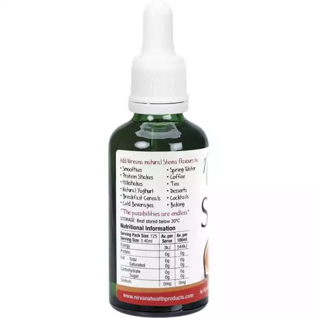 Nirvana Organics Liquid Stevia - Hazelnut 50ml 2