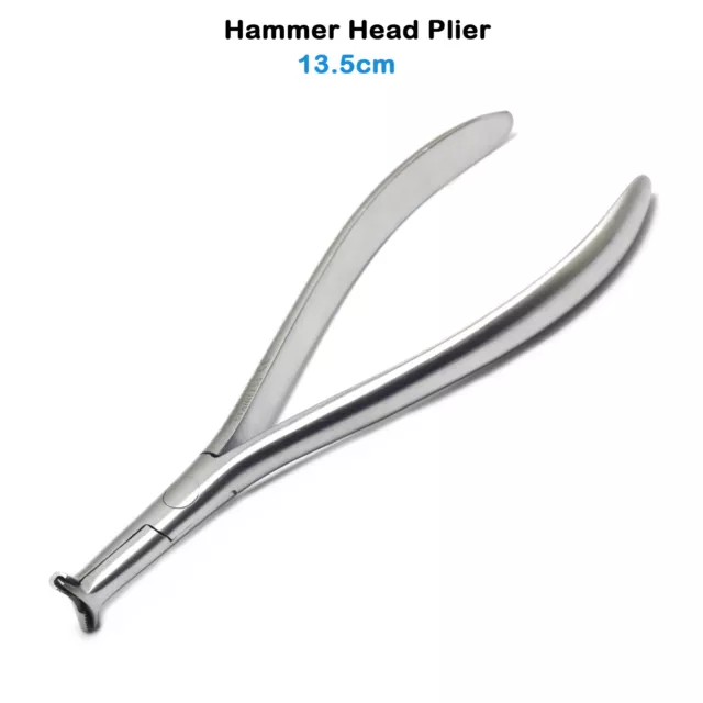 Hammer Head Plier Serrated Tip NITI Cinch Back Wire Forming Orthodontic Pliers