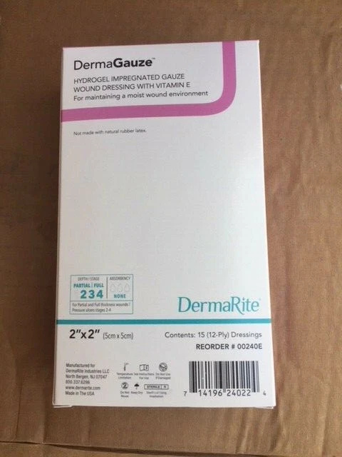 DermaGauze Hydrogel Gauze Wound Dressing