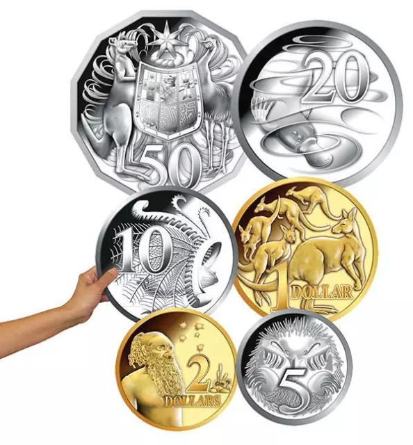 Australian Play Money Large Coins Cards Maths Teacher Demo Resources Classroom