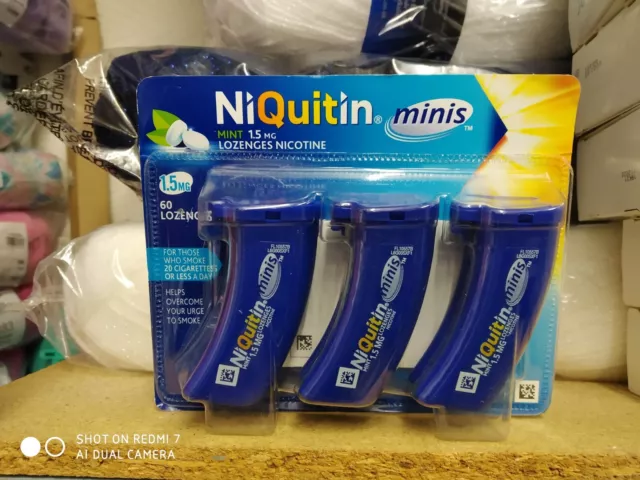 Niquitin Minis Komprimiert Neuwertig Lutten 60 Stück 1,5 Mg Nikotin Expy Feb 2025