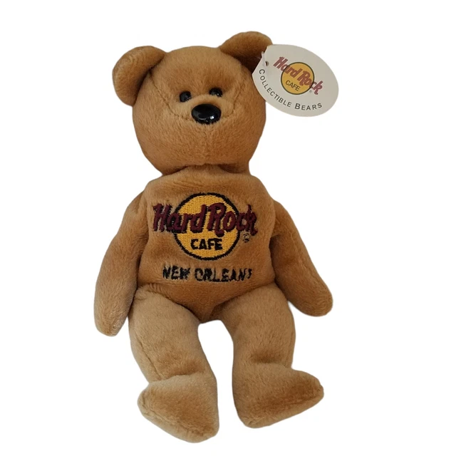 Hard Rock Cafe New Orleans 8" Brown Collectible Teddy Bear Issac Beara (#1 of 5)