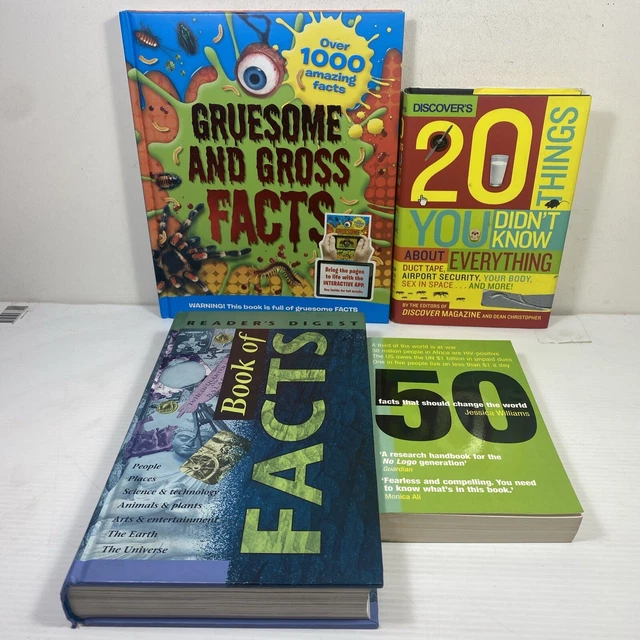 4 LOT FACTS-GRUESOME and Gross, Should Change the World, Things You ...