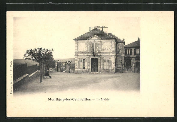 CPA Montigny-les-Cormeilles, La Mairie, vue de das Hôtel de Ville