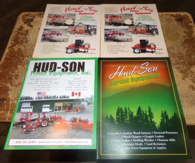 4-lot 2000's hud-son forest equipment catalogs in nice shape used