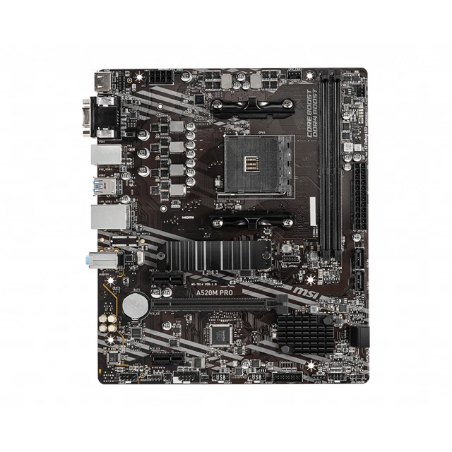 MSI A520M PRO AMD Socket AM4 3rd Generation AMD Ryzen 3 3rd Generation ...