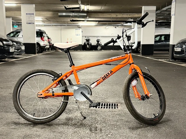 X RATED DEKKA BY Halfords BMX Freestyle Bike 20 Wheel Hot Orange with stand 25.00 PicClick UK
