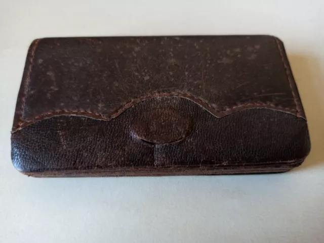 Portemonnaie Wallet Börse antik antiue leder leather