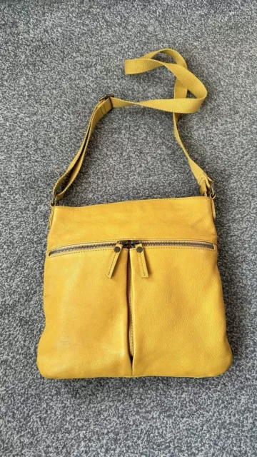 FAT FACE LEATHER Sophie Cross Body Bag BNWT Chocolate 48.00