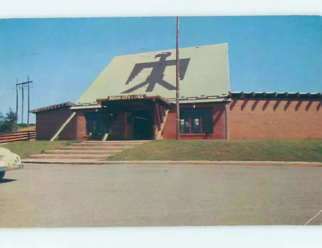 Pre-1980 LODGE SCENE Indian City Usa - Anadarko Oklahoma OK : clearance J7603