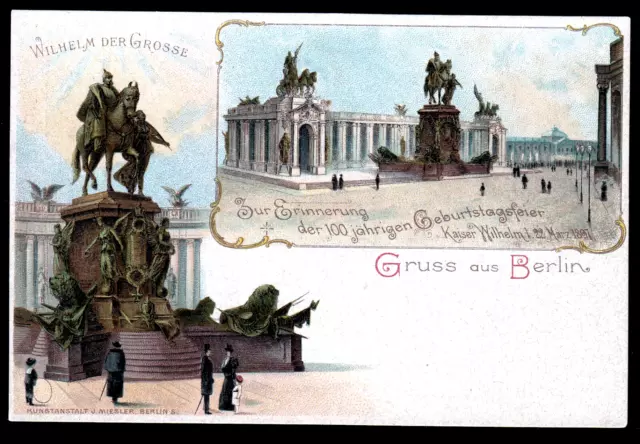 DR PP 9 C 19-01,5 Pf.Krone GS-Karte 100 Jahre Geburtstag Wilhelm,ungebraucht