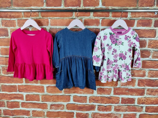 Baby Girls Bundle Age 18-24 Months Next Joules Gap Long Sleeve Dress Pink 92Cm