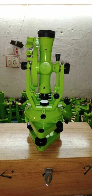 Vernier Alidade alluminio Scientific Transit Theodolite Surveying con scatola Vernier Alidade alluminio Scientific Transit Theodolite Surveying con scatola