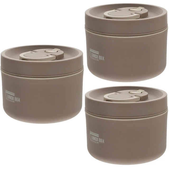 3x scatola Bento isolata in acciaio inox riutilizzabile per deposito domestico amici