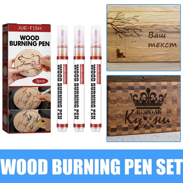 3X CHEMICAL WOOD Burning Pen Chemical Wood Burning Pen DIY Scorch
