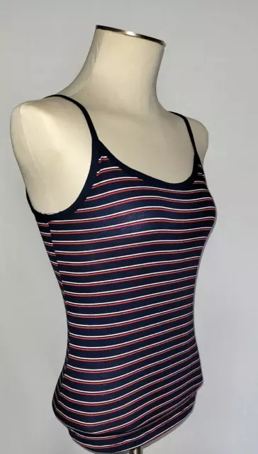 Womens Navy Blue Striped Tank Top by RUE21 Size: Medium