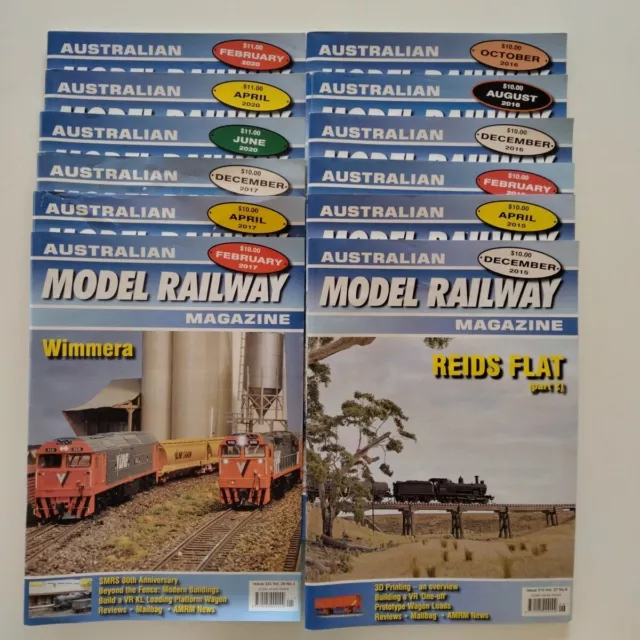 Australian Model Railway Magazine Mixed Bundle Lot of 12 Editions Various Years