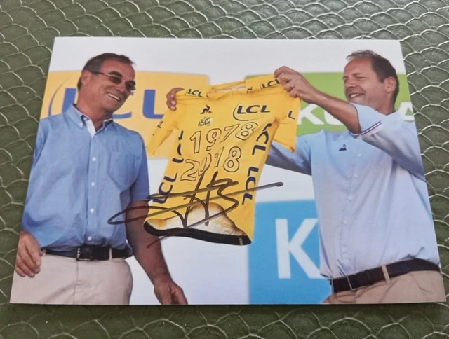 Bernard Hinault Signed 6x4 Photo Tour De France Cycling