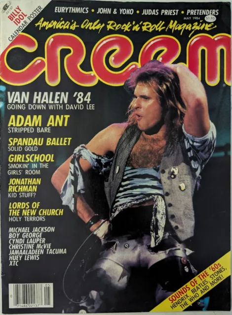 Creem Magazine May 1984 Van Halen, Adam Ant, Girlschool, Spandau Ballet, Cyndi L