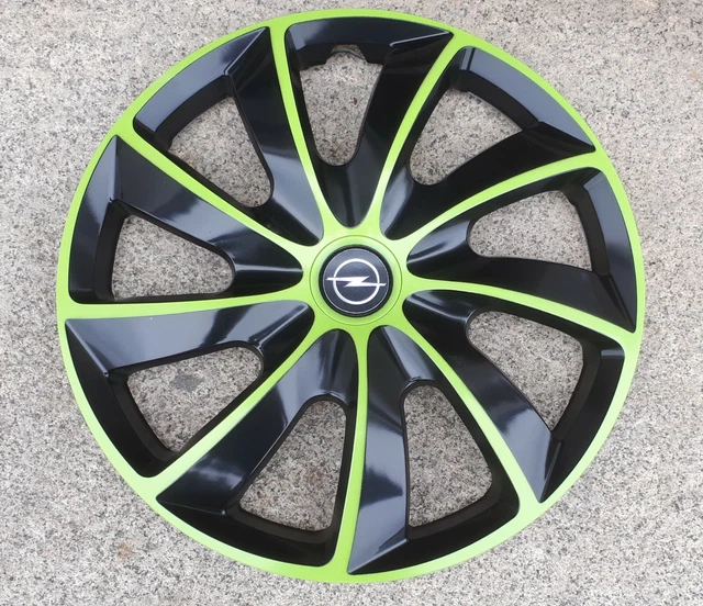 4 X Radkappen STIG Schwarz Black 15" Zoll Glanz Für Alle PKW