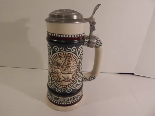 Vtg Racing Car  & Rainbow Trout Handcrafted Beer Stein Made in Brazil for Avon
