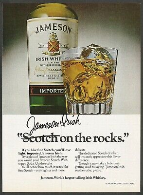 JAMESON Irish Whiskey - 1982 Vintage Print Ad