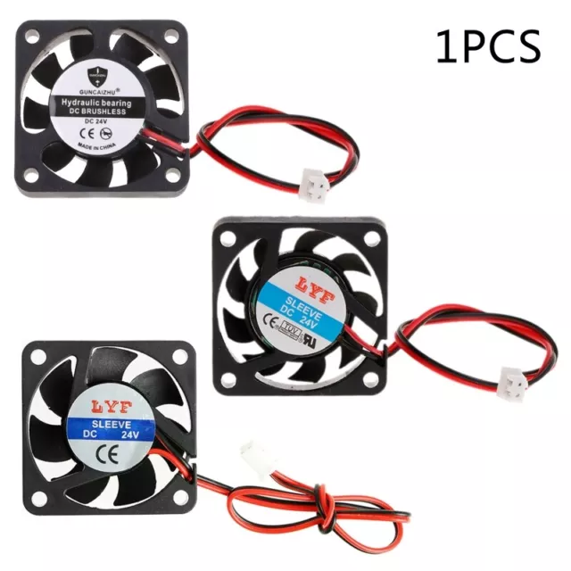 24V 2-Pin 40x40x10mm PC Computer CPU System Brushless Cooling Fan 4010