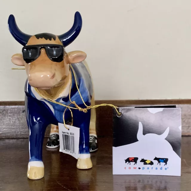 Cow Parade Joe Pa Penn State Limited Edition 1E/2939 with Tag Signed 2004 No Box