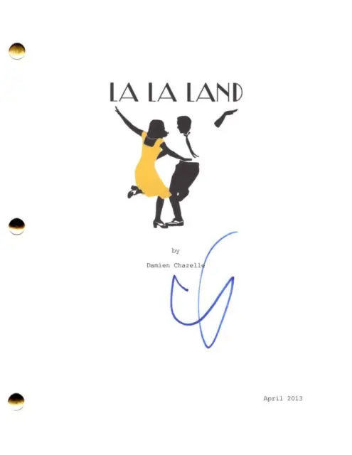 Emma Stone Signed Autograph La La Land Full Movie Script Screenplay Ryan Gosling