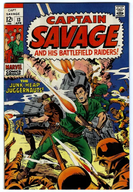 CAPTAIN SAVAGE #13 in VF- condition Marvel Silver Age War Comic