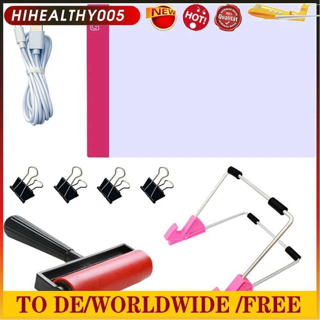DiamondDIY pintura A4 LED almohadilla de luz LED tablero de dibujo tablero de copia juego de herramientas