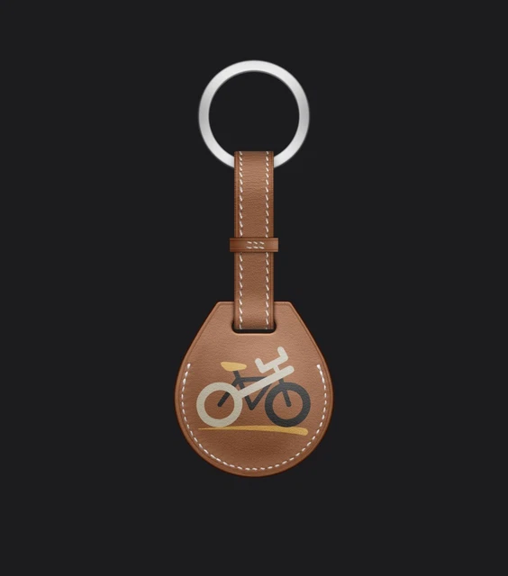 Brand New Authentic Apple AirTag Hermès Key Ring Vélo Leather Brand New Authentic Apple AirTag Hermès Key Ring Vélo Leather