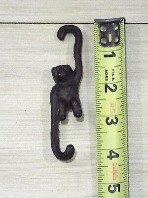 15 Monkey Hooks Plant Cast Iron Small Hook Hanger Kettle Hook Vintage Japanese 3