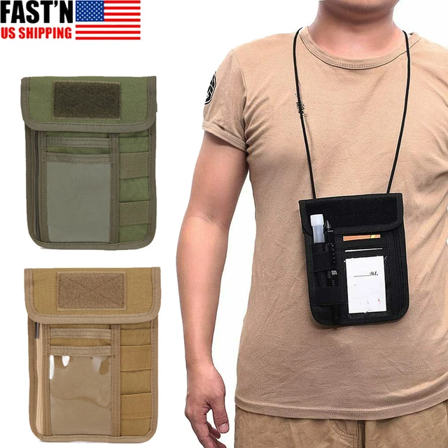Neck Wallet Tactical Passport Card Phone Holder Pouch Travel Purse Case Cover US