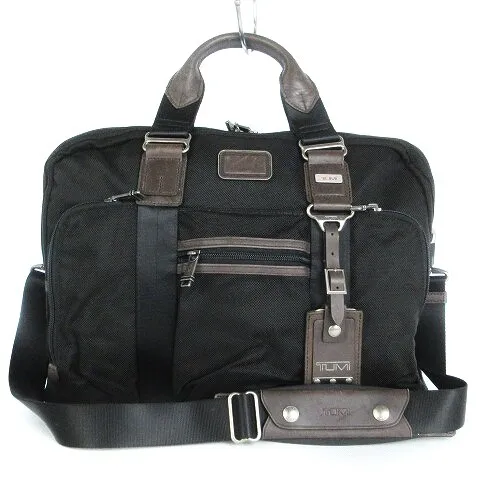 Tumi Alpha Bravo Mcnair Slim Brief Briefcase Shoulder Bag Business Hand 2Way