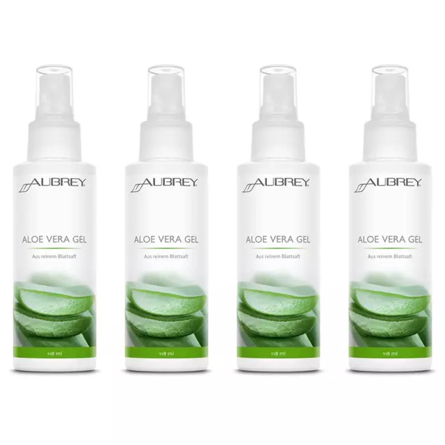 Aloe Vera Gel Als Sparset 4er 98% Reiner Blattsaft  Echte Naturkosmetik 4x118ML