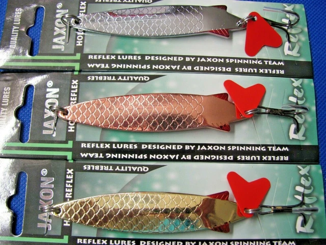 Set  3 Jaxon Blinker Alan 3 Farben 35G. Hecht Wels Zander Köder Spoon Wobbler