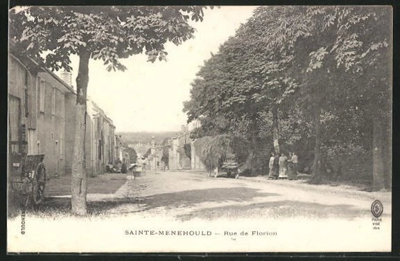 CPA Sainte-Menehould, Rue de Florion, vue de la rue
