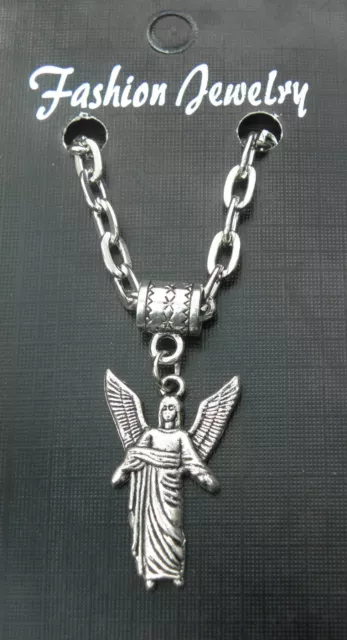 Archangel Uriel Pendant Necklace 20" or 24 Inch Chain Saint St Uriʾel Angel