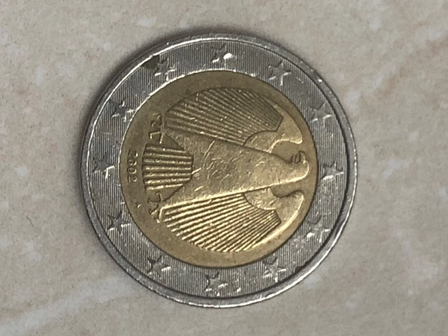 PIECE 2 EURO federale allemande 2002 lettre a EUR 1.000,00 - PicClick FR