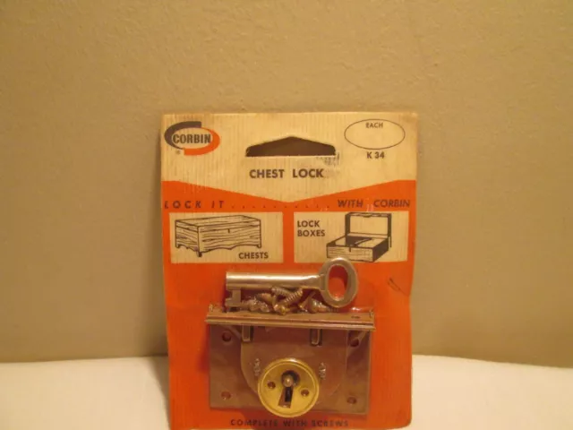 Vintage Corbin Half Mortise Chest Lock