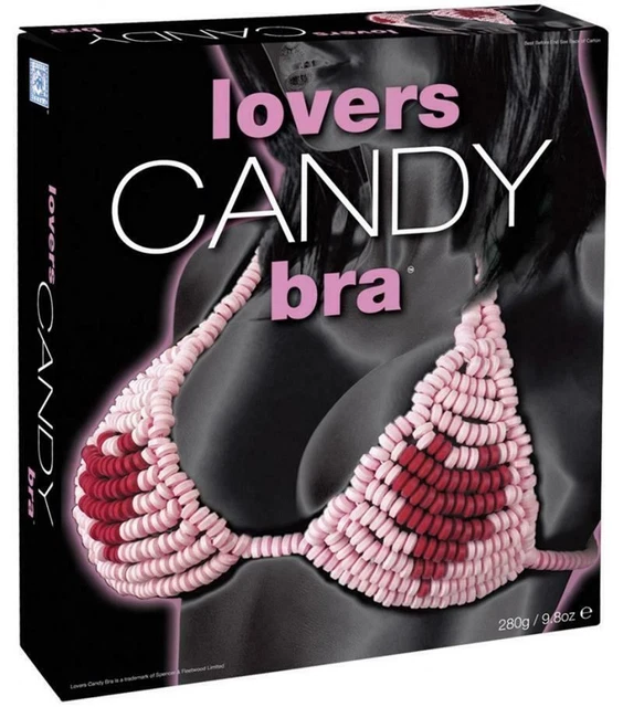INTIMO COMMESTIBILE REGGISENO DI CARAMELLE Cuore Multi Colore