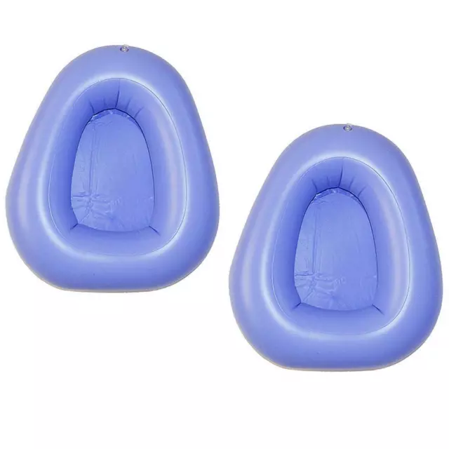 2x Portable Air Inflatable Potty Bed Pan w/Inflator Nursing Toilet Urinals