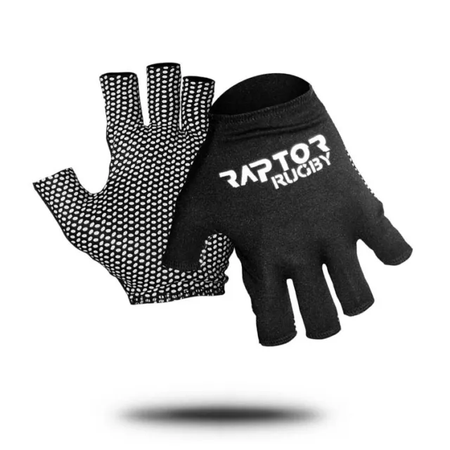 Raptor Rugby Grip Gloves Stick Mitts Mits. 5yrs to Large Minis/Juniors/Adults.