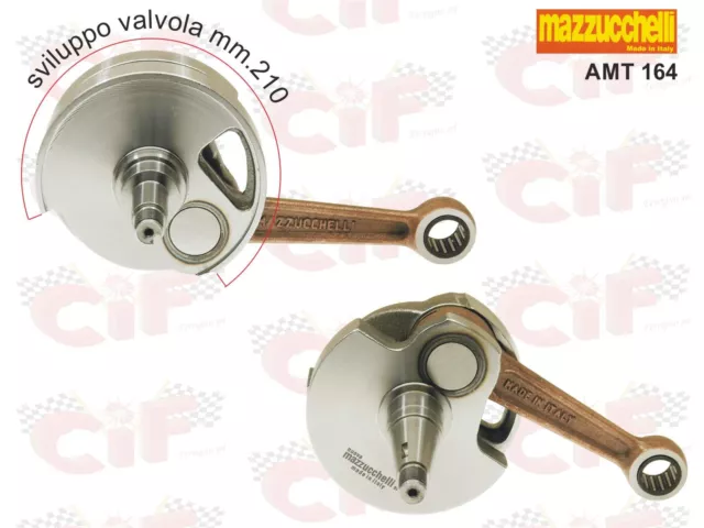 Kurbelwelle Mazzucchelli AMT166 Verchromt für Piaggio Vespa 200 Px