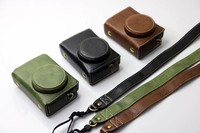 PU Leather Camera case Bag Half Body Cover For Ricoh GRII GRIII GR2 GR3 GR3X