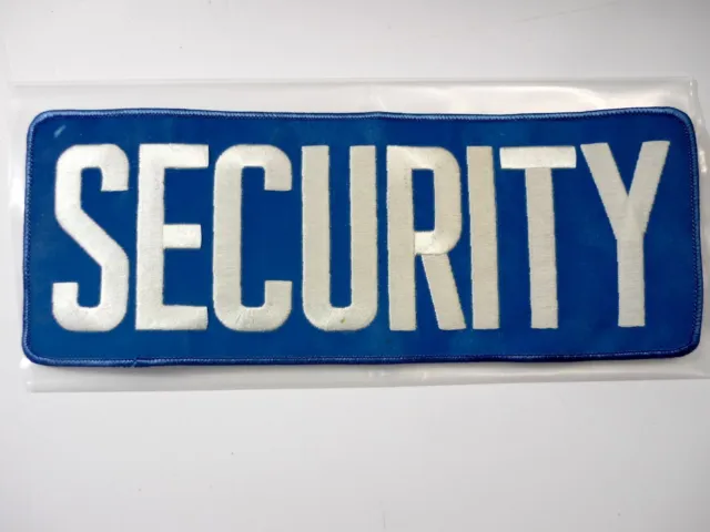 100% NEW Large Embroidered SECURITY Patch 10.5"x4" Vest Carrier Jacket Sew-On