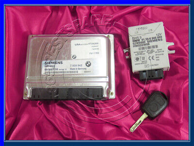 BMW 3 SERIE 5 X5 Z3 E46 E39 E53 E36 3.0i M54 MOTORE ECU Set DME MS43 EWS CHIAVE 