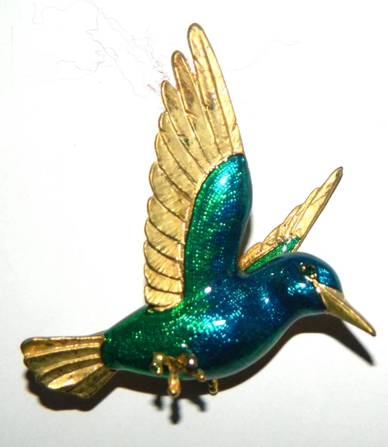 Broche Vintage Paloma Picasso - Profil De Visage En Métal Doré - Bon état